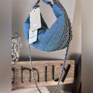 Madison West Blue Quilted 3 Way Bag